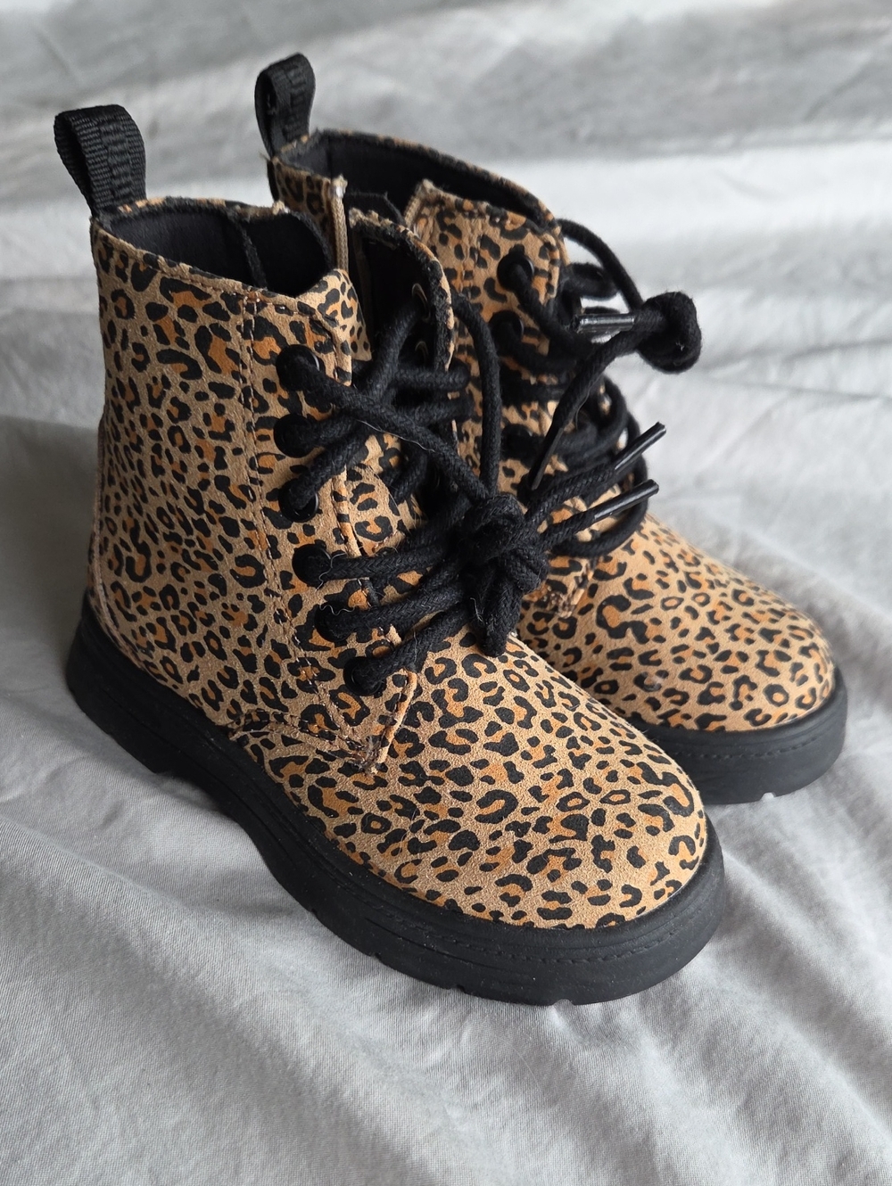 Leopard Print Lace-Up Boot - Picture 2 of 6